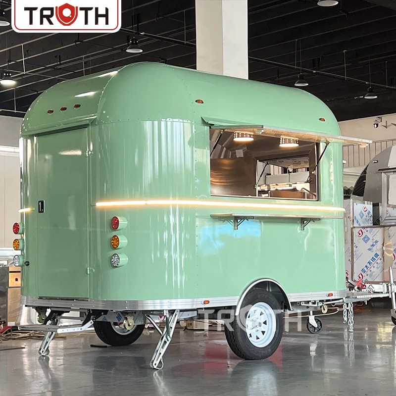 Mobile food truck exterior - rear view with ventilation system