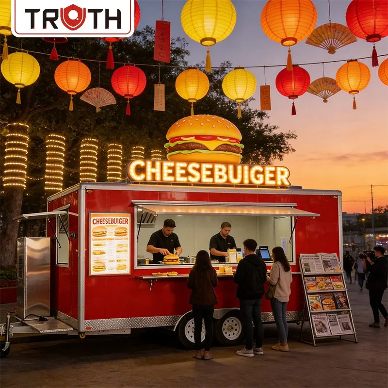 Концессионный мобильный фургон с едой Taco Cart